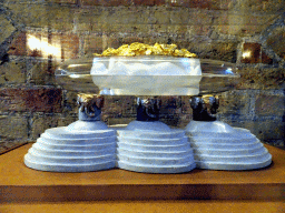 Scale model of the Royal Couple`s Tombs, at the entrance room to the Glücksburger Chapel at the Roskilde Cathedral