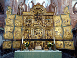 The altarpiece at the choir of the Roskilde Cathedral