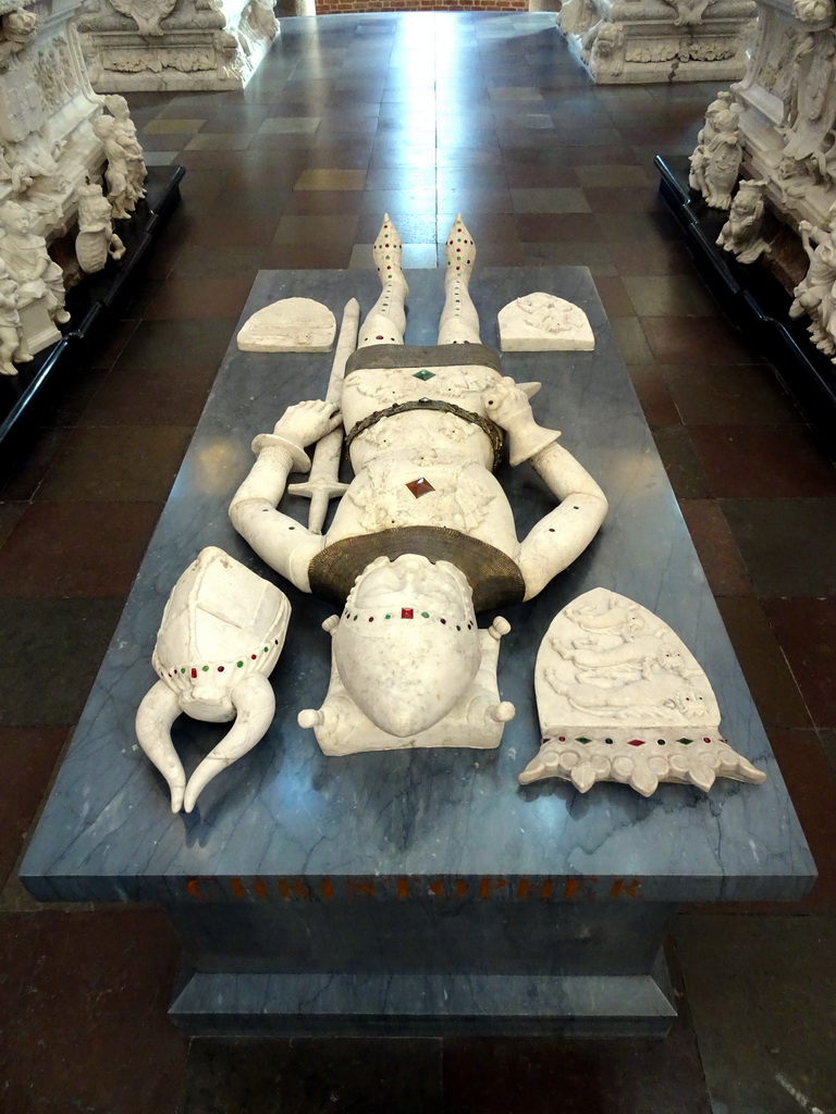 The tomb of Duke Christopher at the chancel of the Roskilde Cathedral