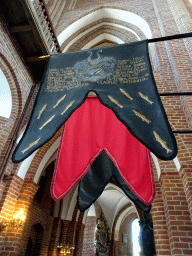 Banners at the north aisle of the Roskilde Cathedral