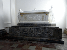 The tomb of Queen Louise at Frederik V`s Chapel at the Roskilde Cathedral