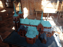 Scale model of the Roskilde Cathedral, at the upper floor