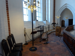 The west side of the upper floor of the Roskilde Cathedral