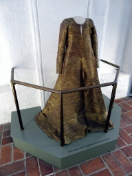 Clothing of Queen Margrete I, at the Roskilde Cathedral Museum at the upper floor of the Roskilde Cathedral, with explanation