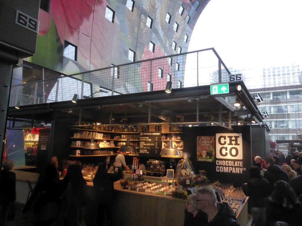 Chocolate shop in the Markthal building