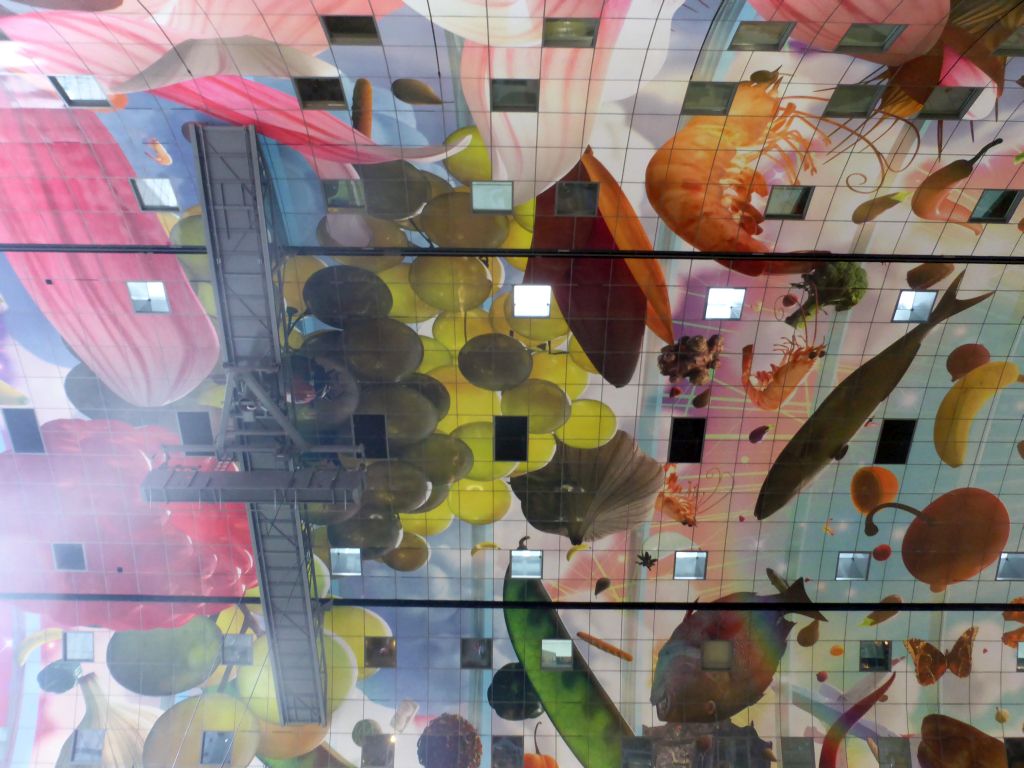 Ceiling of the Markthal building