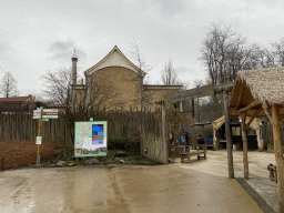 Front of the Asiatic Lion enclosure at the Asia area at the Diergaarde Blijdorp zoo