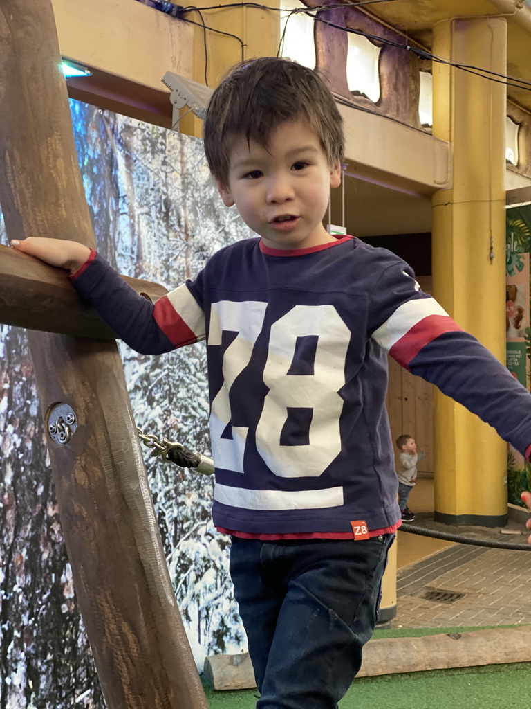 Max at the Biotopia playground in the Rivièrahal building at the Africa area at the Diergaarde Blijdorp zoo