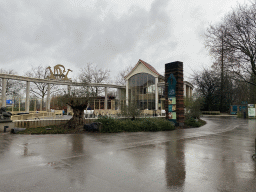 Front of the Poort van Azië restaurant at the Asia area at the Diergaarde Blijdorp zoo