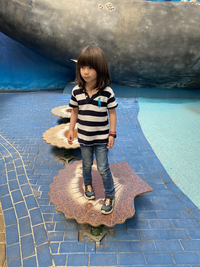 Max at the Biotopia playground in the Rivièrahal building at the Africa area at the Diergaarde Blijdorp zoo