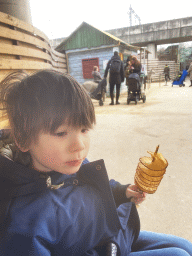 Max with a chiptwister at the South America area at the Diergaarde Blijdorp zoo