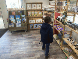 Max at the Vrienden Bazaar shop at the Diergaarde Blijdorp zoo