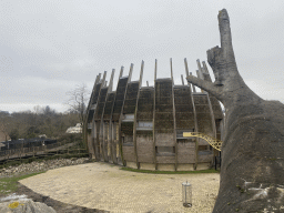 rotterdam_15_098 - 278 kb - 1024x768 - Giraffe enclosure at the Africa area at the Diergaarde Blijdorp zoo, viewed from the Tree of Life Giraffe enclosure at the Africa area at the Diergaarde Blijdorp zoo, viewed from the Tree of Life