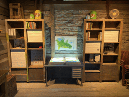 Interior of the Forest Guardian Hut at the Himalaya Area at the Asia area at the Diergaarde Blijdorp zoo