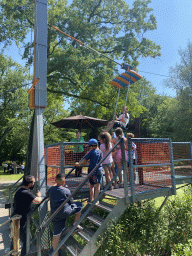 Zipline at the Wandelwijck area of the Plaswijckpark recreation park