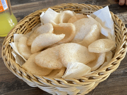 Krupuk at the Mijn Boemboe restaurant