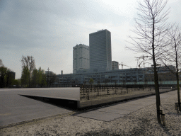 The Museumpark and the towers of the Erasmus MC hospital