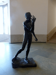 Statue `Pierre de Wissant` by Auguste Rodin, in the lobby of the Museum Boijmans van Beuningen