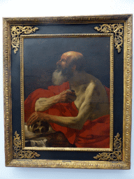 Painting `Saint Jerome` by Hendrick ter Brugghen, at the First Floor of the Museum Boijmans van Beuningen