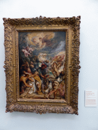 Painting `The Martyrdom of Saint Livinus` by Peter Paul Rubens, at the First Floor of the Museum Boijmans van Beuningen, with explanation