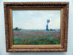 Painting `Champ de coquelicots` by Claude Monet, at the First Floor of the Museum Boijmans van Beuningen