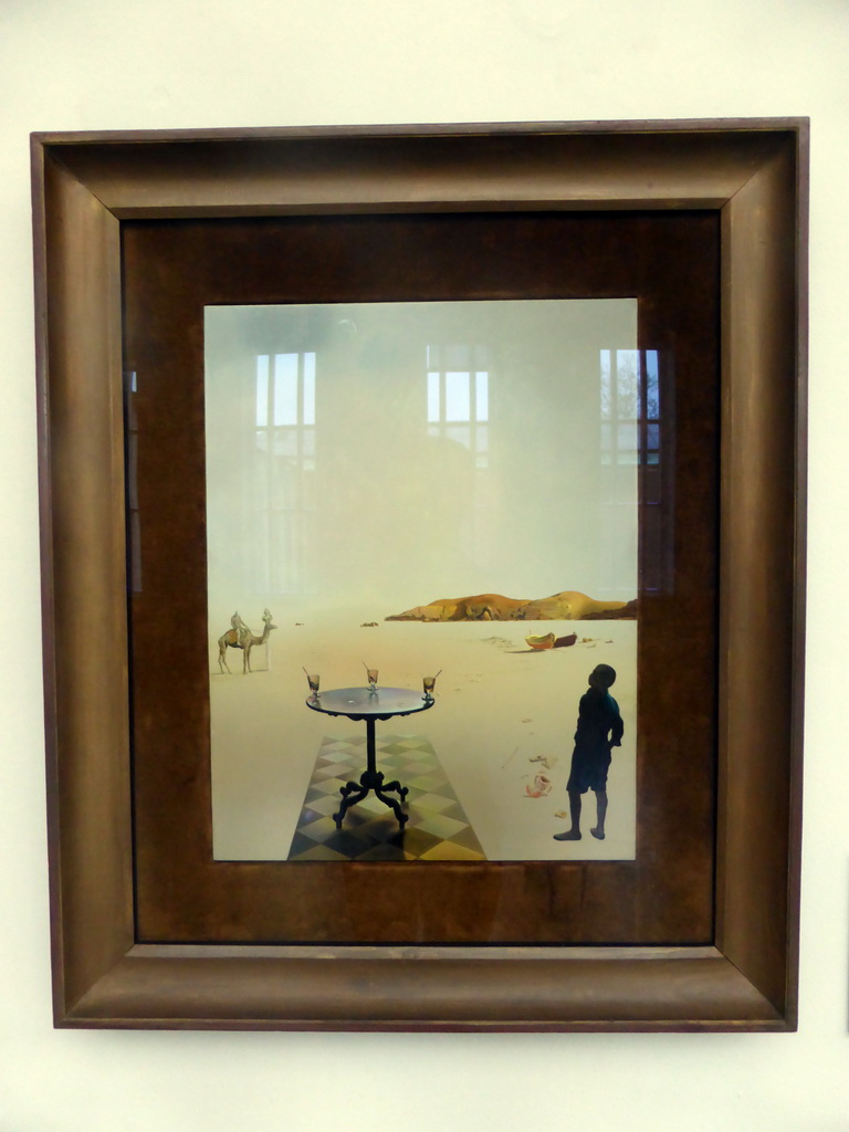 Painting `Table solaire` by Salvador Dalí, at the First Floor of the Museum Boijmans van Beuningen