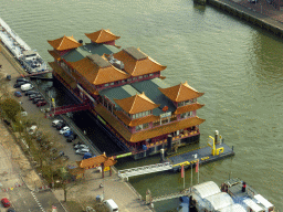 The New Ocean Paradise Hotel in the Parkhaven harbour, viewed from the restaurant in the Euromast tower