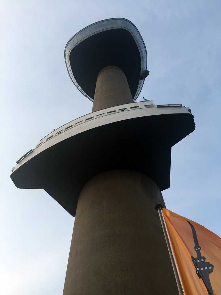 The Euromast tower, viewed from below