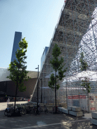 North side of the `De Trap` staircase leading from the Stationsplein square to the top of the Groothandelsgebouw building, the Rotterdam Central Railway Station and the Gebouw Delftse Poort building