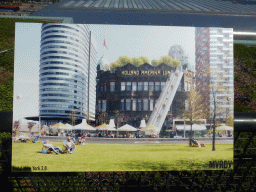 Artist impression of `Hotel New York 2.0`, at the roof of the Groothandelsgebouw building