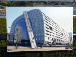 Artist impression of `Markthal 2.0`, at the roof of the Groothandelsgebouw building