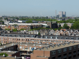 The west side of the city with the Europoint buildings, viewed from the roof of the Groothandelsgebouw building