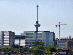 The Euromast tower, viewed from the roof of the Groothandelsgebouw building