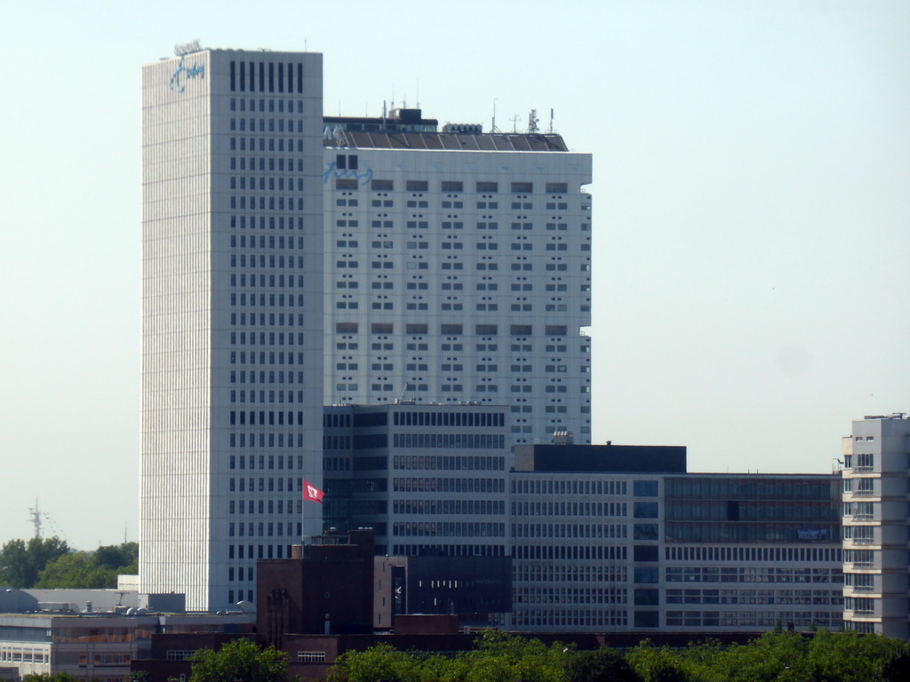 The Erasmus MC hospital, viewed from the roof of the Groothandelsgebouw building