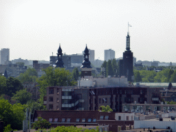The Museum Boijmans van Beuningen, viewed from the roof of the Groothandelsgebouw building