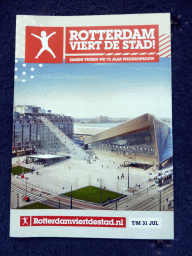 Information flyer of the `Rotterdam viert de stad!` festival