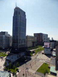 The Stationsplein square and the Manhattan Hotel, viewed from the roof of the Groothandelsgebouw building