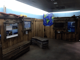 Exhibition on ocean wildlife conservation at the Oceanium at the Diergaarde Blijdorp zoo