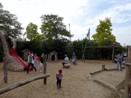 Max at the playground at the Oewanja Lodge at the Africa area at the Diergaarde Blijdorp zoo