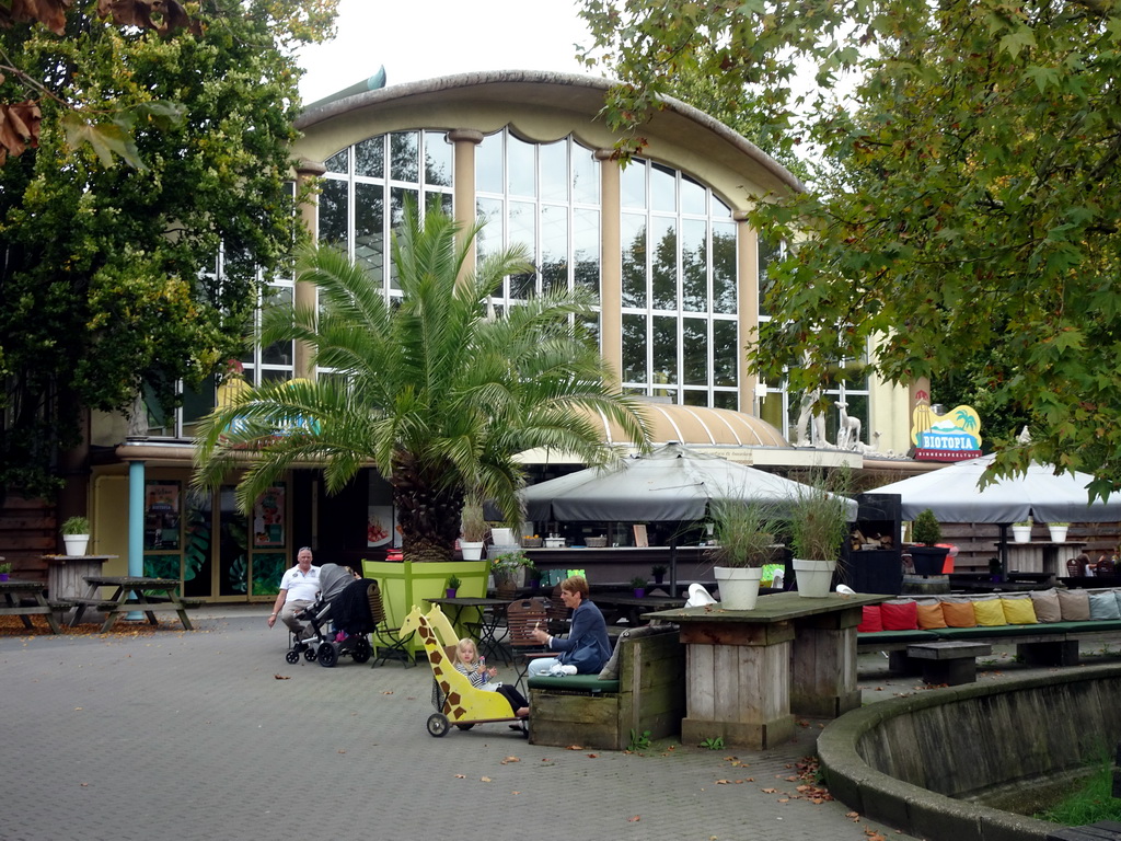 Front of the Rivièrahal building at the Africa area at the Diergaarde Blijdorp zoo