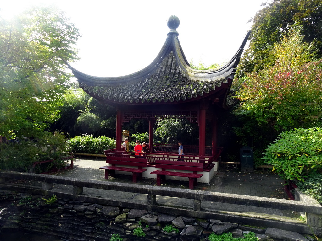 Pavilion at the Chinese Garden at the Asia area at the Diergaarde Blijdorp zoo