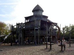 The playground at the Oewanja Lodge at the Africa area at the Diergaarde Blijdorp zoo