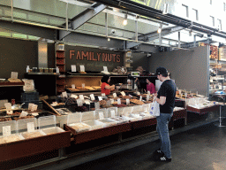 Market stall with nuts in the Markthal building