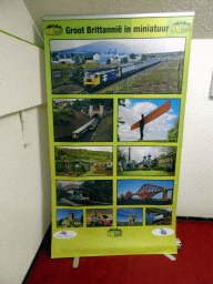 Poster on the Great Britain area in the basement of Miniworld Rotterdam