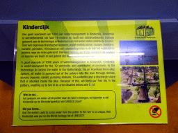 Explanation on the Kinderdijk area at Miniworld Rotterdam