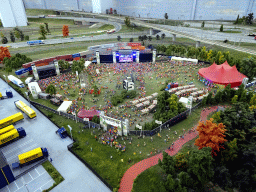 Scale model of the Metropolis Festival Rotterdam at Miniworld Rotterdam