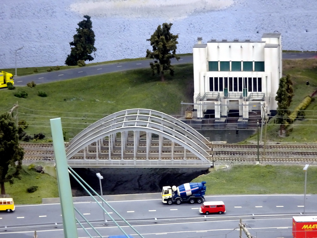 Scale model of the Lely Pumping Station at Miniworld Rotterdam