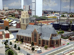 Scale model of the Grote of Sint-Laurenskerk church at Miniworld Rotterdam