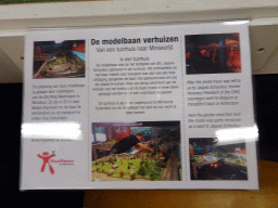 Explanation on the model track of Jaques Schoufour at the Station Schoufour room at Miniworld Rotterdam