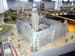 Scale model of the Rotterdam City Hall at Miniworld Rotterdam